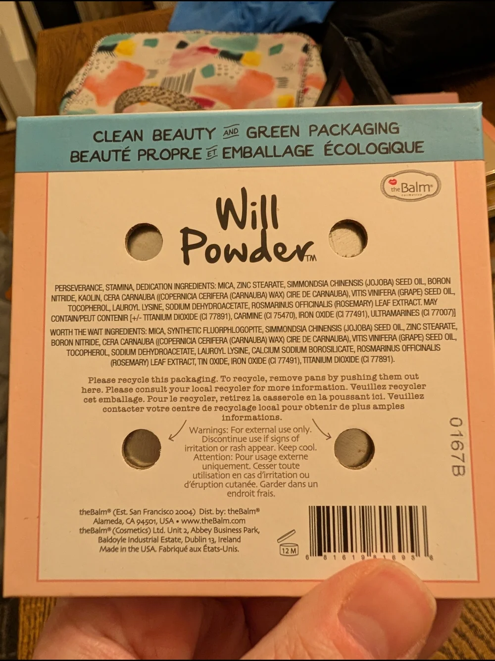 theBalm Will Powder Blush Quad New